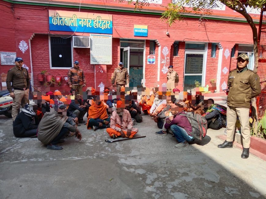 कालनेमि ऑपरेशन के अंतर्गत शनिवार को हरिद्वार ज़िले के अलग अलग थानों में 48 ढोंगी बाबाओं को हिरासत में लिया