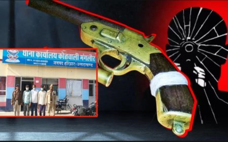 बुलेट सवार हुड़दंगियों की हर्ष फायरिंग से मचा हड़कंप पुलिस ने तीन हुड़दंगियों को सिखाया सबक़