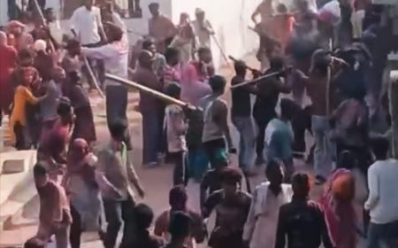 होली की मस्ती बनी हंगामा! बिशनपुर कुंडी में दो गुटों में खूनी संघर्ष, लाठी-डंडों और पथराव का वीडियो वायरल