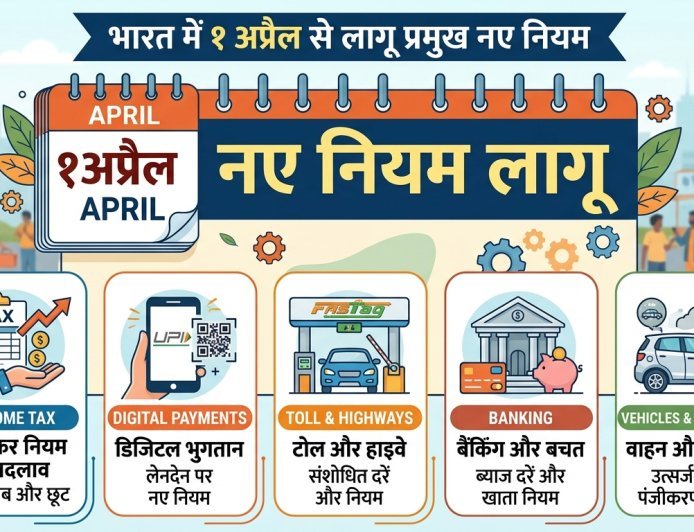 एक अप्रैल से कई बदलाव कमर्शियल गैस 218 रुपये महंगा होने के साथ फास्टैग भी महंगा टोल पर कैश की सुविधा भी समाप्त जानिये किया हैं नये नियम